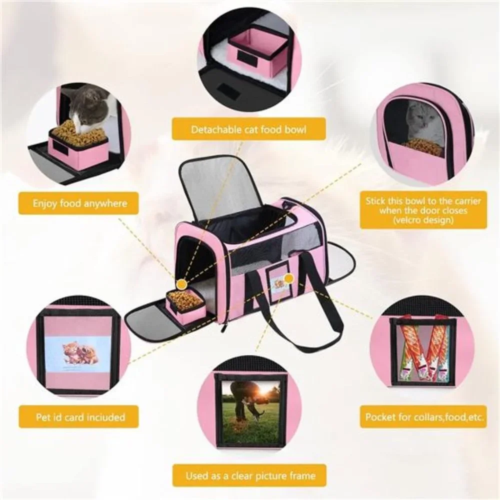 Cat Carrier, Dog Pet Carrier Airline Approved for Cat,Small Dogs,Kitten,Carriers